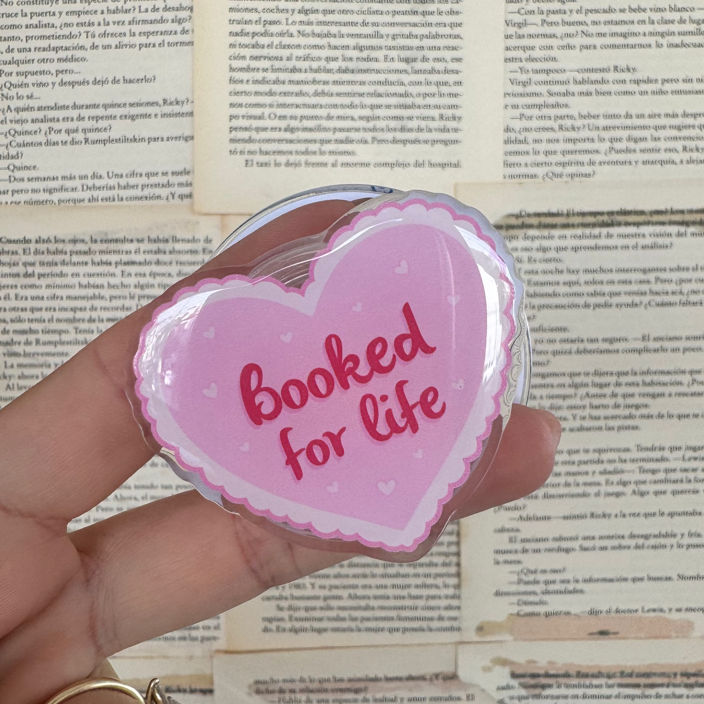 "Booked for Life" Magsafe Kindle Grip