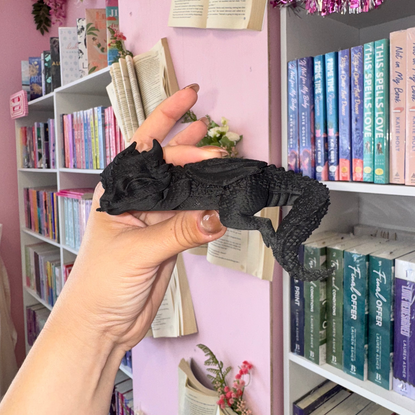 Dragon decorativo para librero impreso 3D - Pre Orden