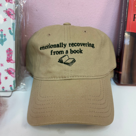 "Emotionally recovering from a book" Hat
