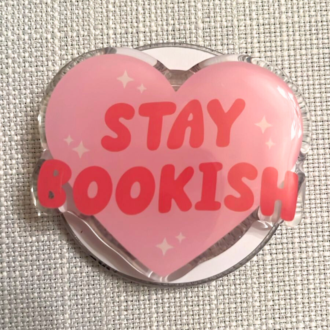 "Stay Bookish" MagSafe Kindle Grip