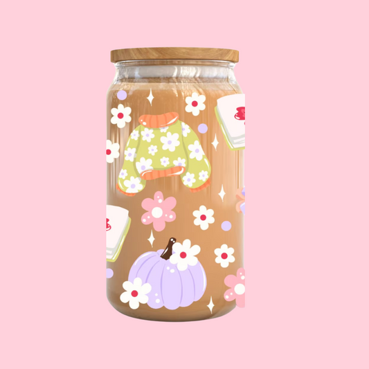 Autumn Cozy Reading Glass