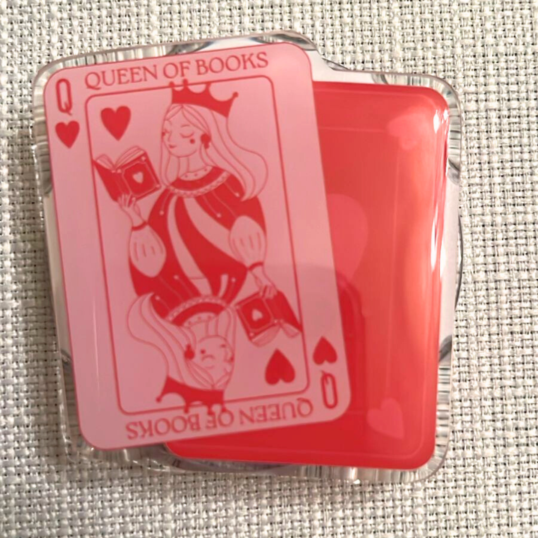 "Queen of Books" MagSafe Kindle Grip