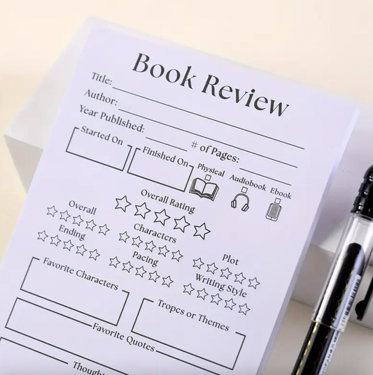 Book Review Note Pad