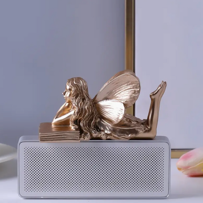 Bookish Fairy Resin Sculpture Paper Weight