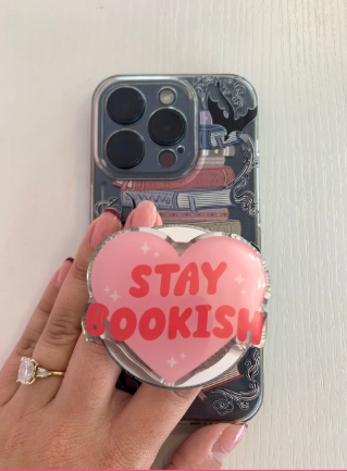 "Stay Bookish" MagSafe Kindle Grip