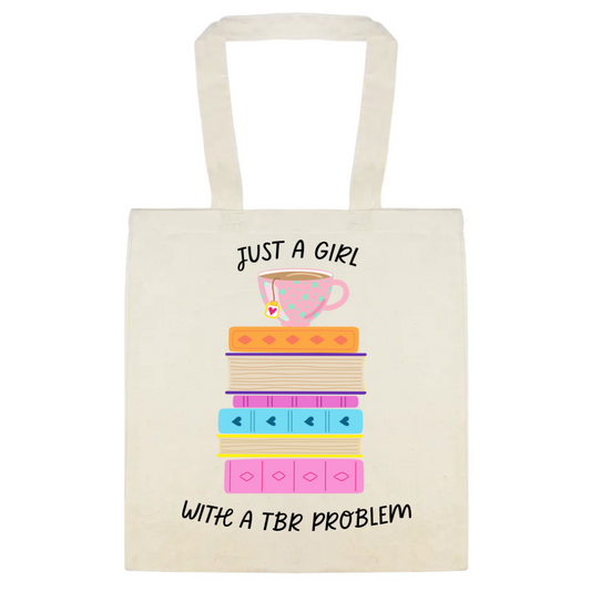 Just a Girl With A TBR Problem Basic ToteBag