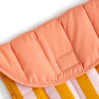 Orange Stripes Color Block Laptop Sleeve